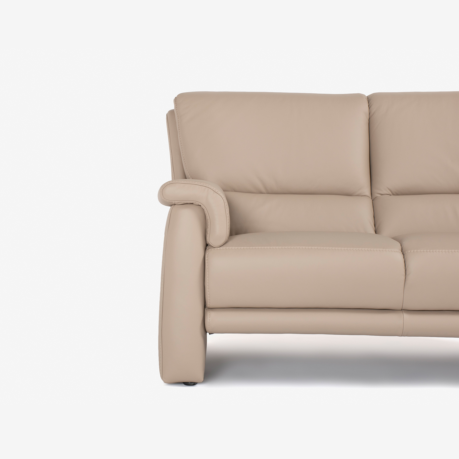 himolla（ヒモラ）ラブソファ 2人掛け「ベルク model.9002」幅134cm 革#24 トープ色