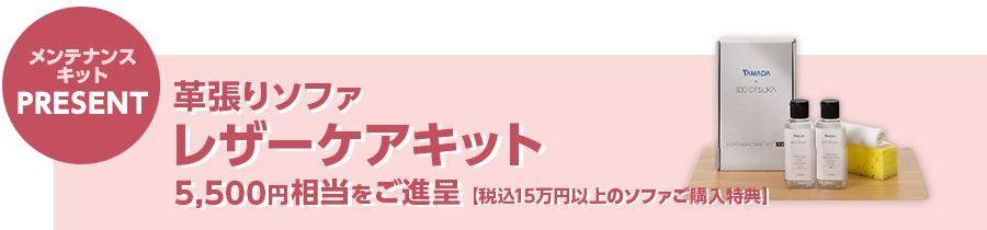 メンテナンスキットプレゼント